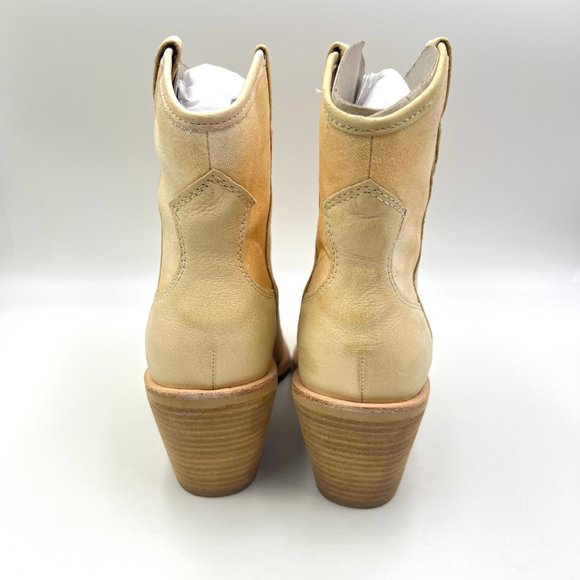 Dolce Vita Size 9 Nashe Cream Beige Western Style Cowgirl Boots Booties Shoes - Picture 7 of 15